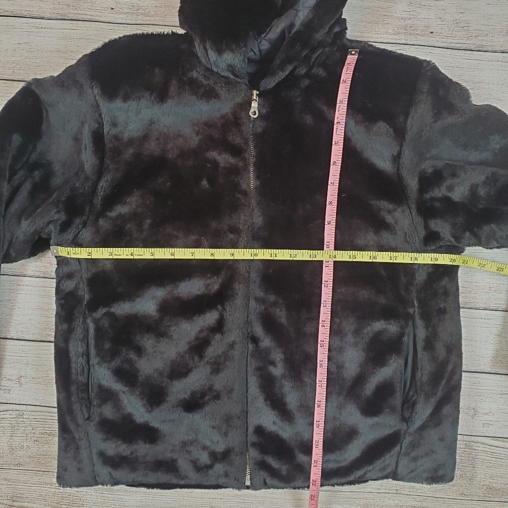 Nils faux fur zip up hooded jacket size small - Picture 5 of 7